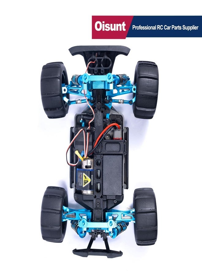 Oisunt Metal Aluminium Spare Part Set for 1/16 Hyper Go/HAIBOXING/BEZGAR/DEERC/Jetwood RC Car Upgrades, Alloy Replacement Accessory Kit (Blue) - Image 2
